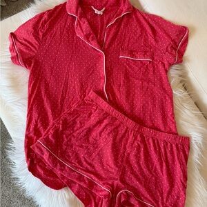 Kate Spade Pink Polka Dot Women's Pajama Set